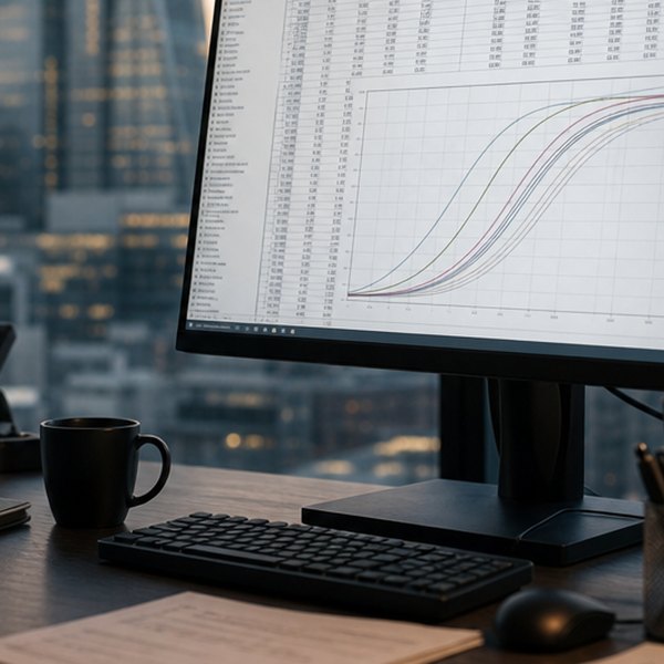 Actuary analyzing fashion trend data — detail