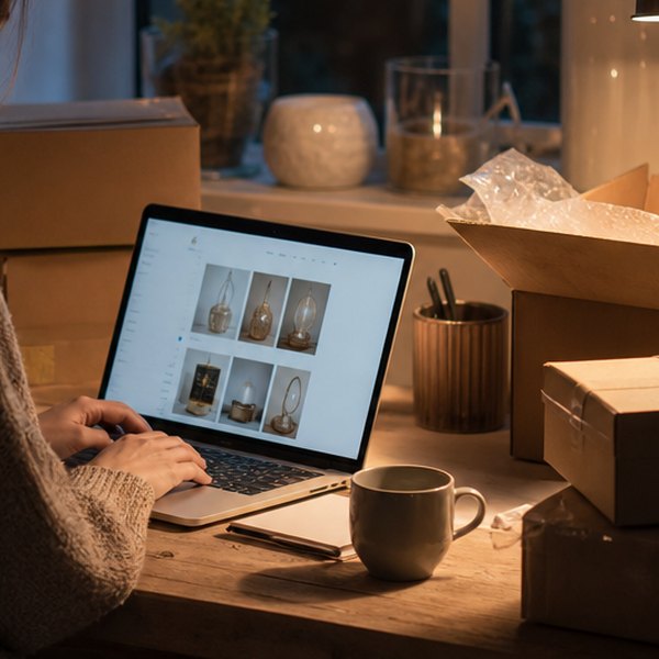 Person at desk with business startup documentation — detail